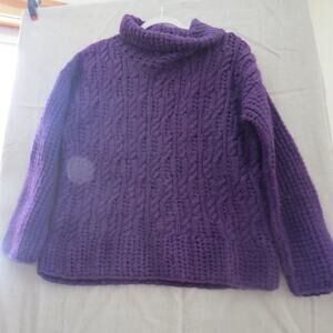 The Sweater Venture Handknit Ecuador Wool Sweater | Size S | Artisan Bohemian